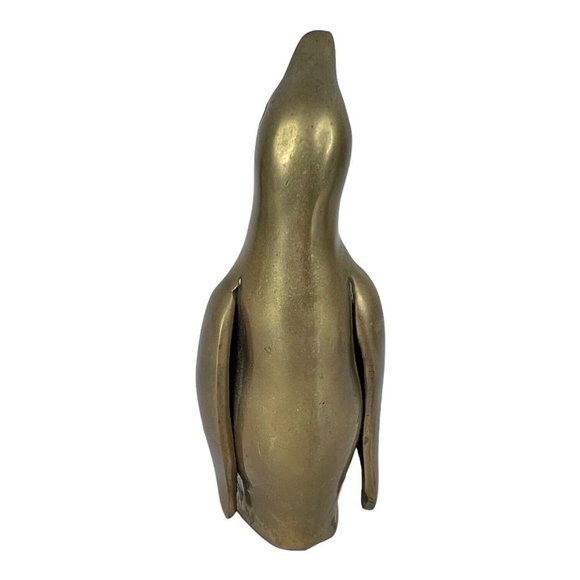 Vintage Solid Brass Mom & Baby Penguin Figurine Set of 2 Made Korea 5.25" & 4.25 - Picture 4 of 12